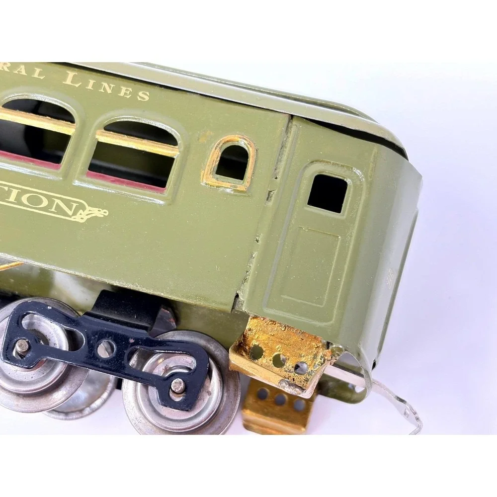 Lionel No 36 New York Central Observation Car Olive Green Standard Gauge Train